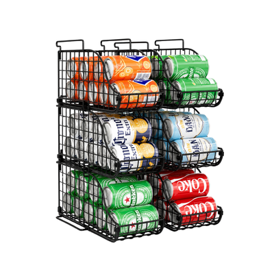 Canasta Apilable de 6 Niveles para Latas
