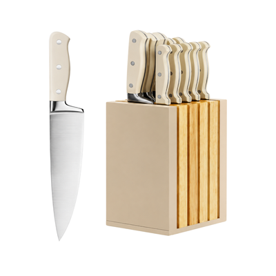 Set de Cuchillos de 11 Piezas – Blanco
