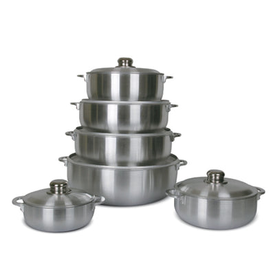 Juego de 12 Piezas de Pailas de Aluminio